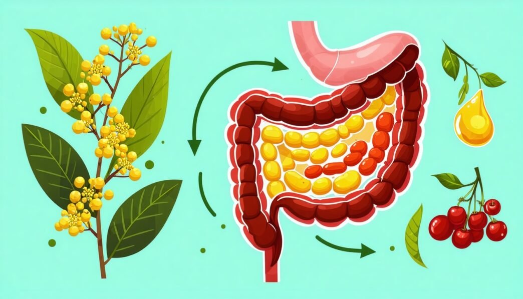 what does berberine do to the gut?